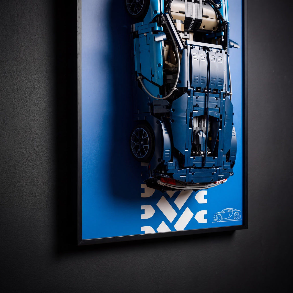 Bugatti Chiron 42083 wall-mount detail