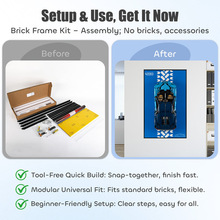 LEGO Bugatti Chiron 42083 Wall-Mount