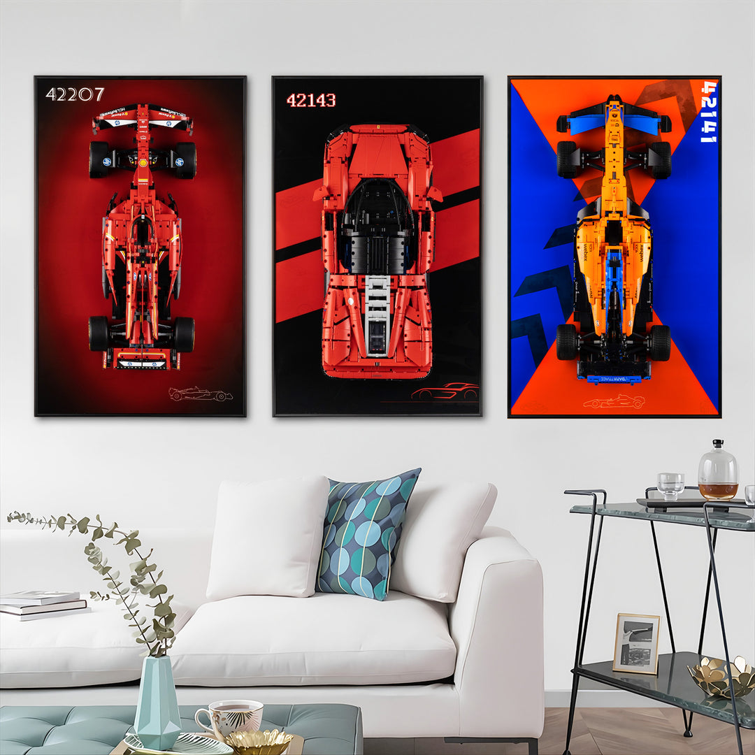 Display Wall-Mount for LEGO Ferrari Daytona SP3 42143