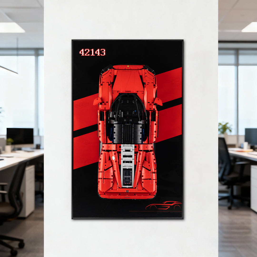 Display Wall-Mount for LEGO Ferrari Daytona SP3 42143