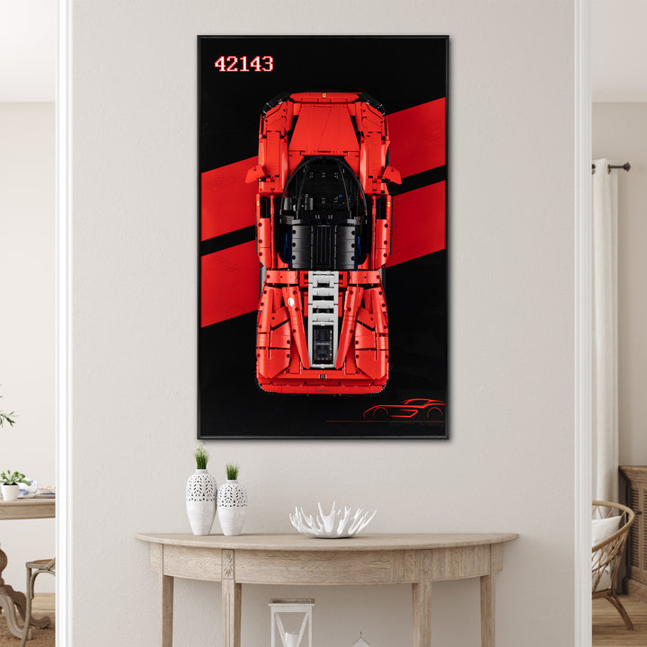 Display Wall-Mount for LEGO Ferrari Daytona SP3 42143