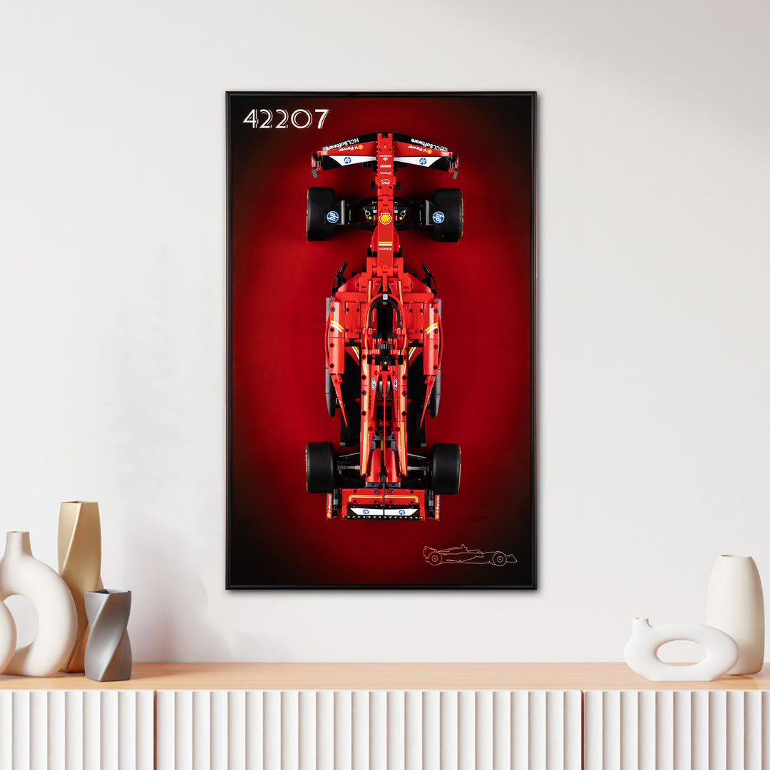 Display Wall-Mount for LEGO Ferrari SF-24 F1 Car 42207