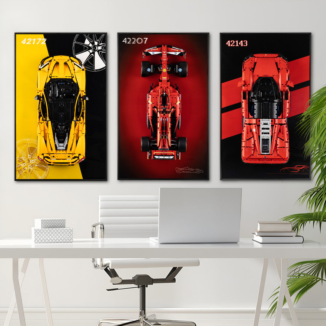Display Wall-Mount for LEGO Ferrari SF-24 F1 Car 42207