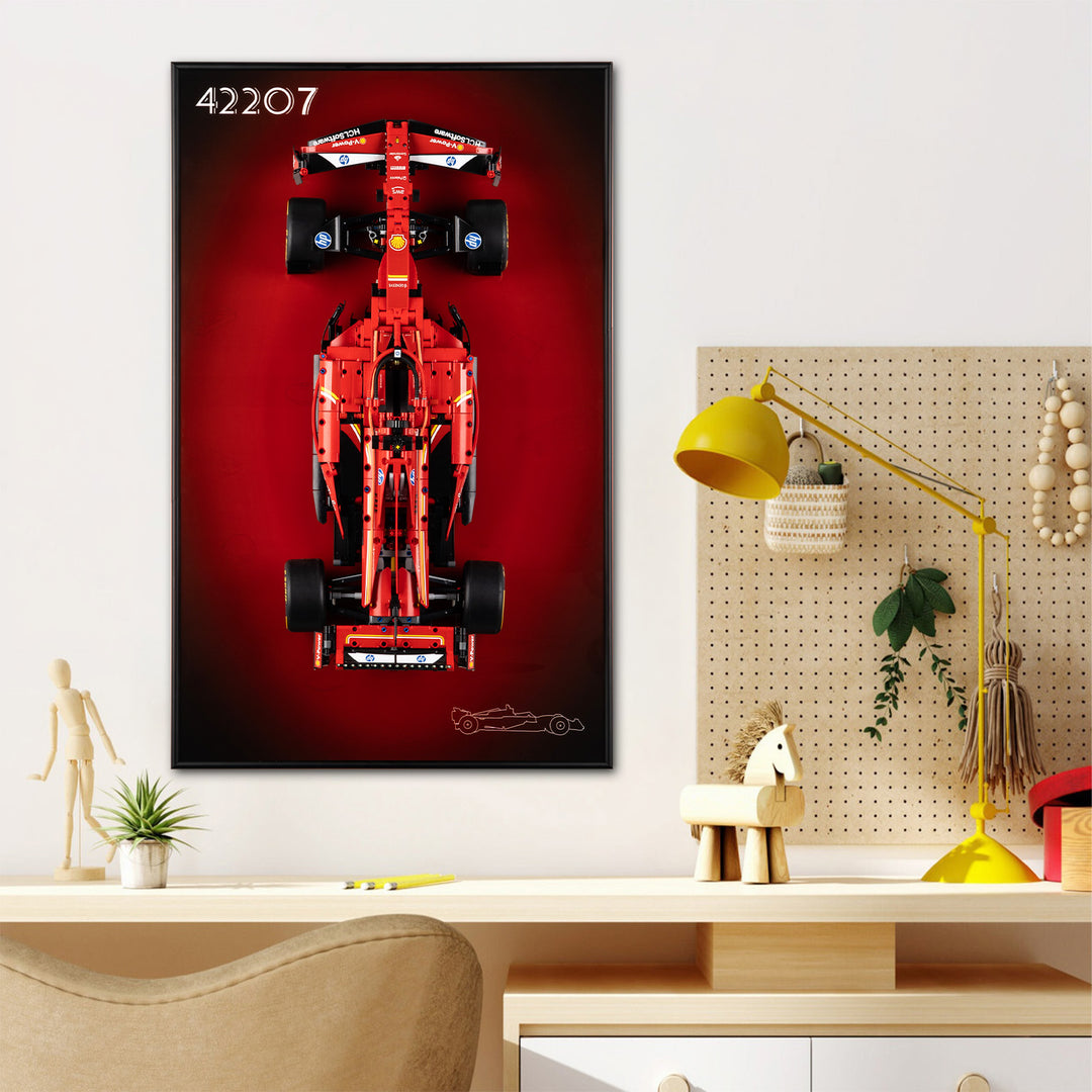 Display Wall-Mount for LEGO Ferrari SF-24 F1 Car 42207
