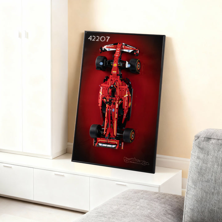 Display Wall-Mount for LEGO Ferrari SF-24 F1 Car 42207