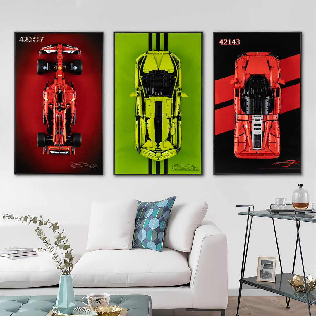 Display Wall-Mount for LEGO Lamborghini Sián FKP 37 42115