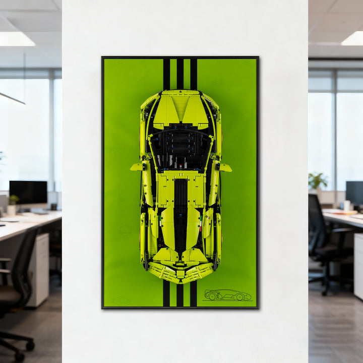 Display Wall-Mount for LEGO Lamborghini Sián FKP 37 42115