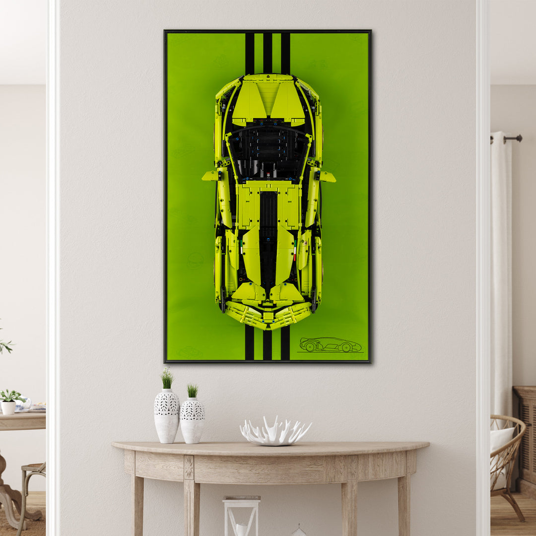 Display Wall-Mount for LEGO Lamborghini Sián FKP 37 42115