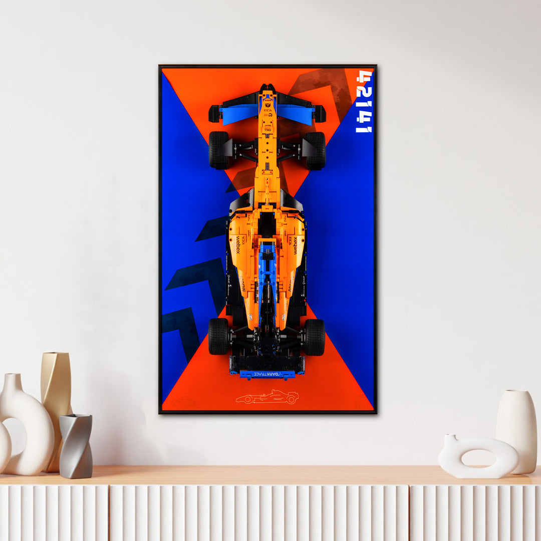 Display Wall-Mount for LEGO McLaren Formula 1 Race Car 42141