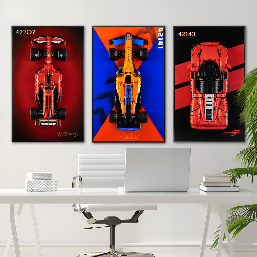 Display Wall-Mount for LEGO McLaren Formula 1 Race Car 42141