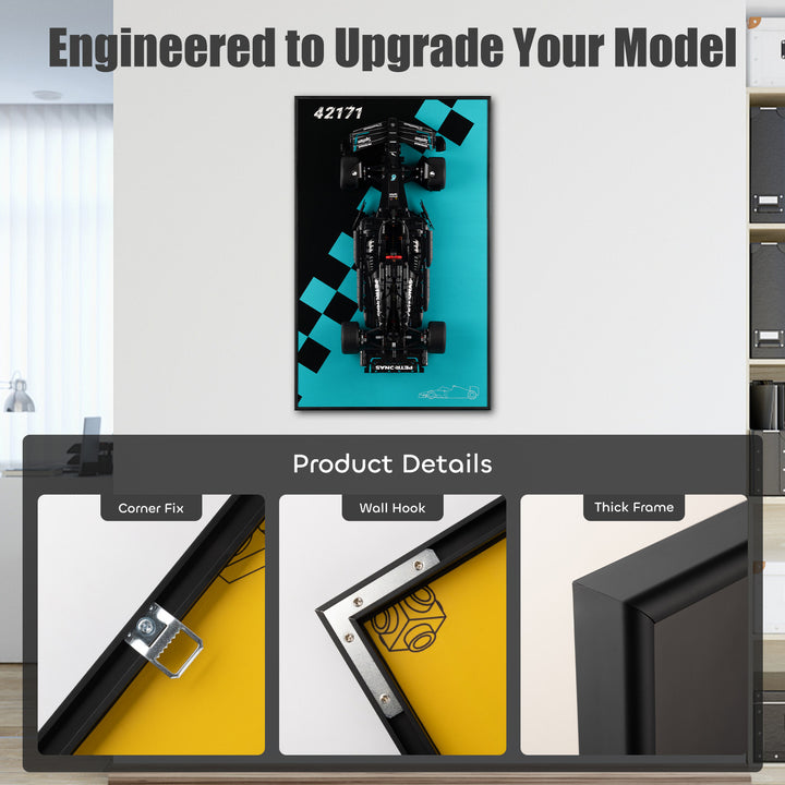 Display Wall-Mount for LEGO Mercedes-AMG F1 W14 E Performance 42171