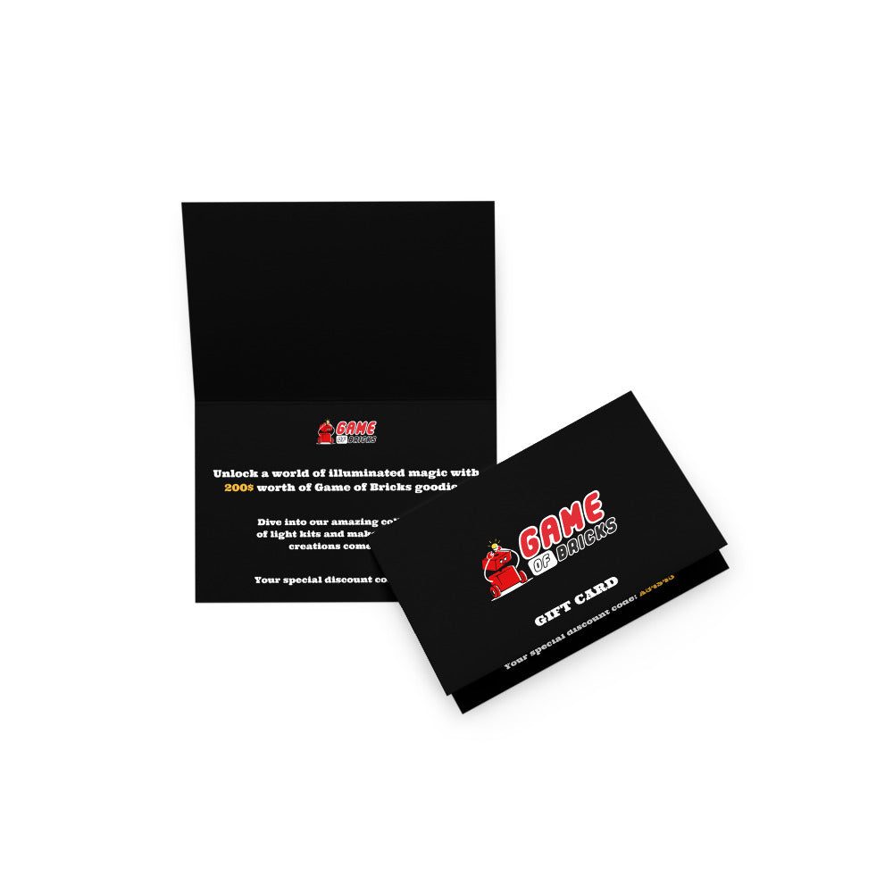 Carte-cadeau Game of Bricks