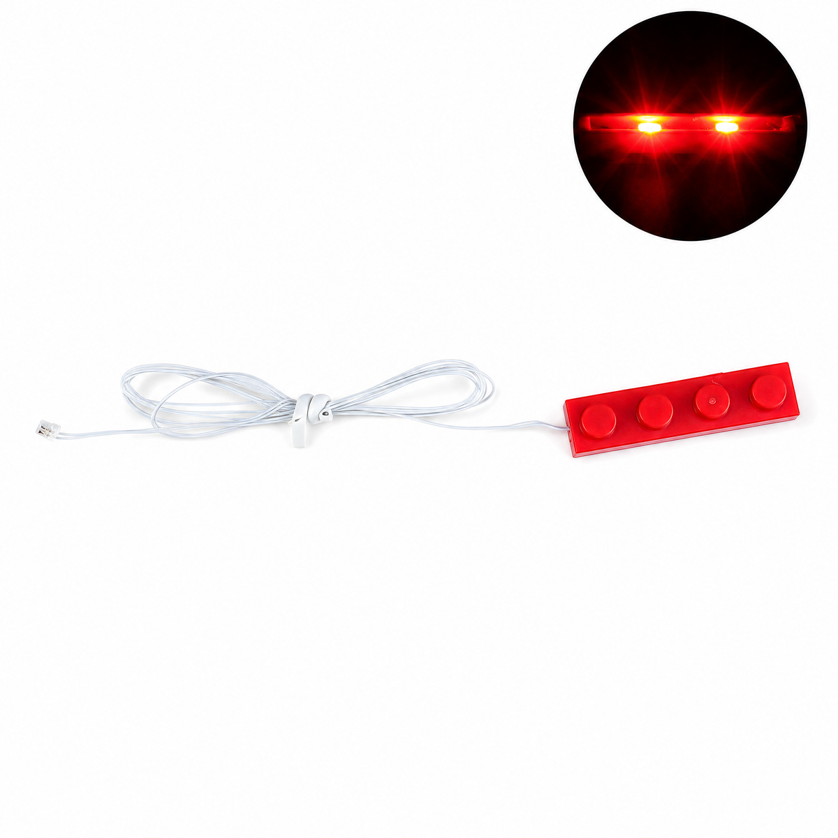 String LED Light Kit for LEGO® — red detail