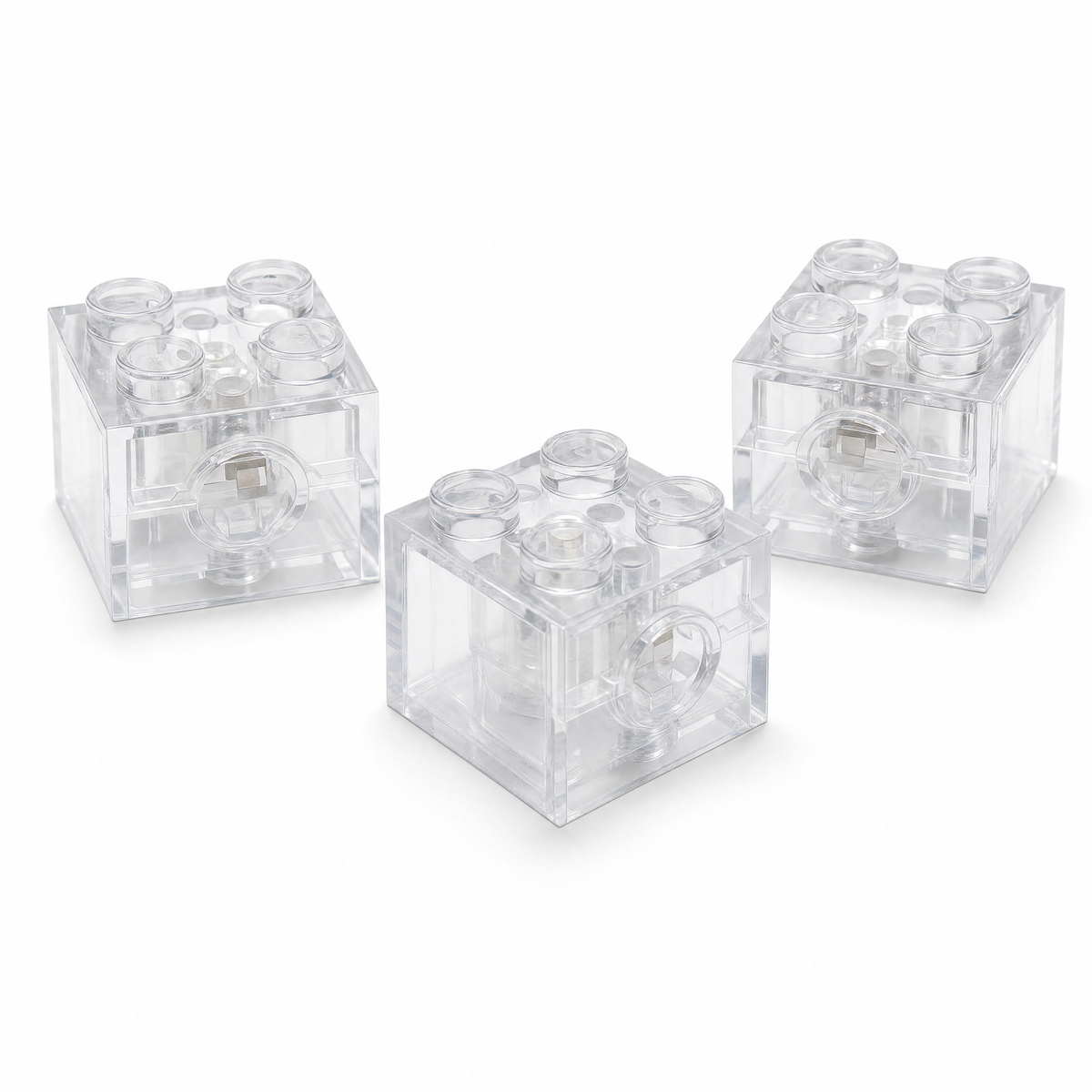 Clear LED Light Bricks product on white