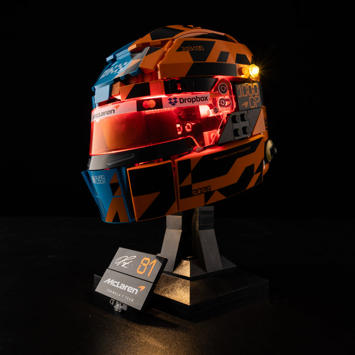 LEGO® McLaren Mastercard F1® Team Oscar Piastri Helmet 43017 Light Kit