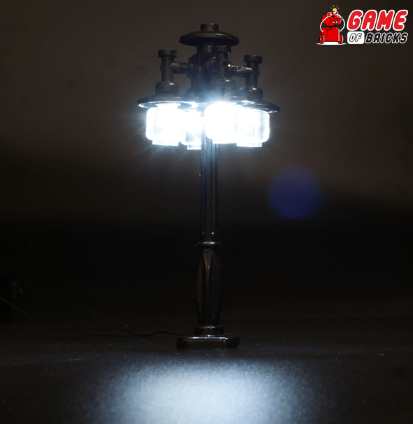 Lampadaire LED noir