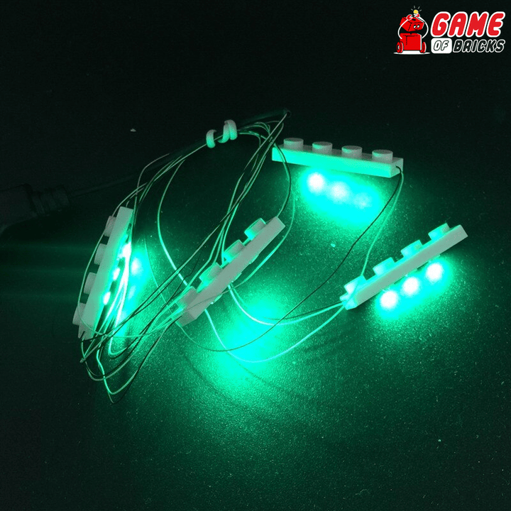 Kit d'éclairage LED USB vert 4 en 1
