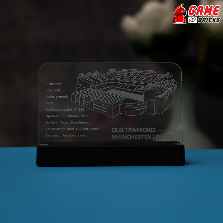 LED Nameplate for LEGO Old Trafford 10272