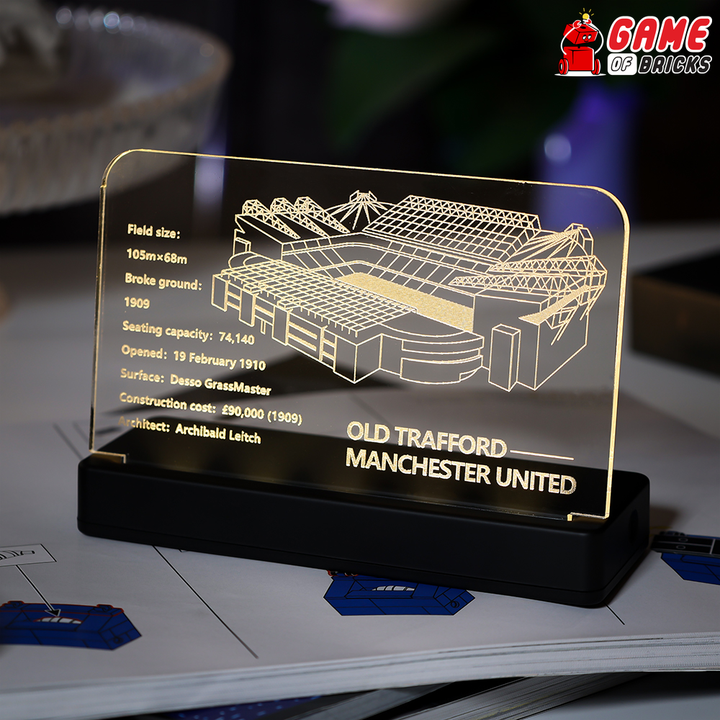 LED Nameplate for LEGO Old Trafford 10272