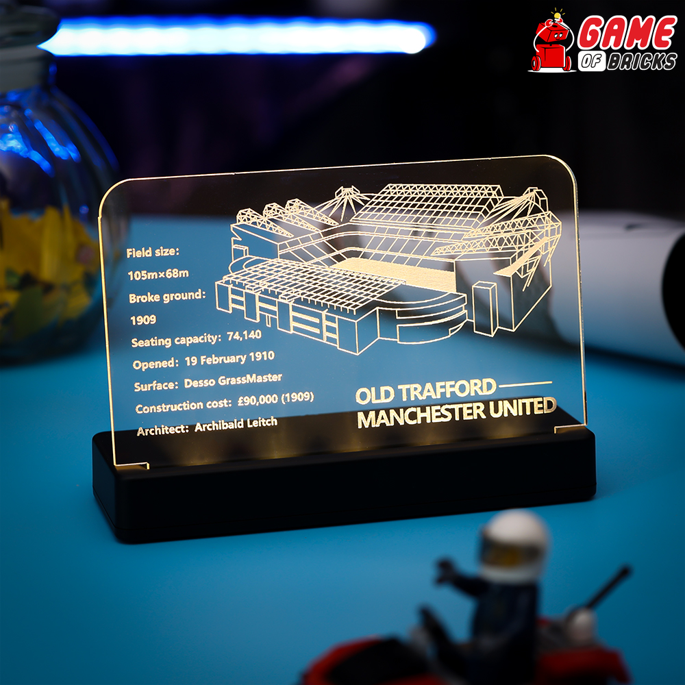 LED Nameplate for LEGO Old Trafford 10272