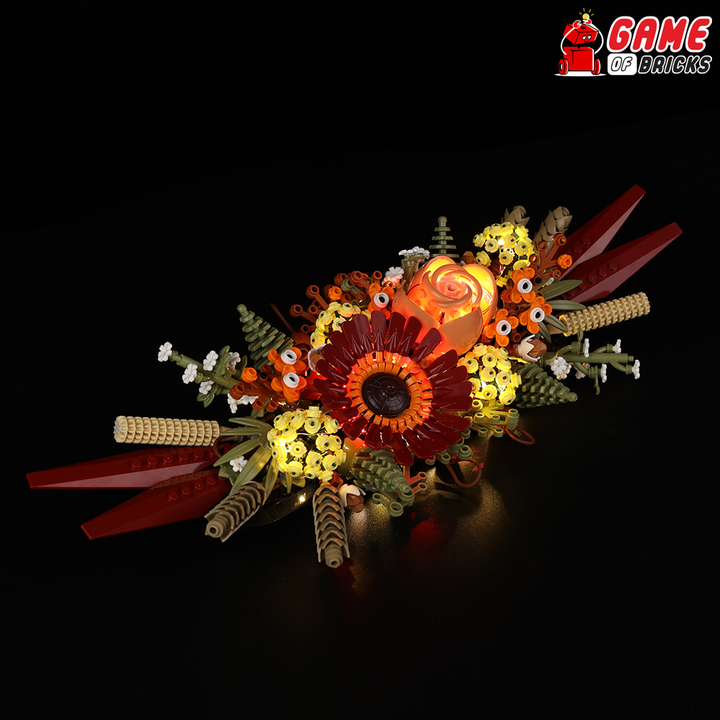 Kit d'éclairage pour centre de table en fleurs séchées 10314