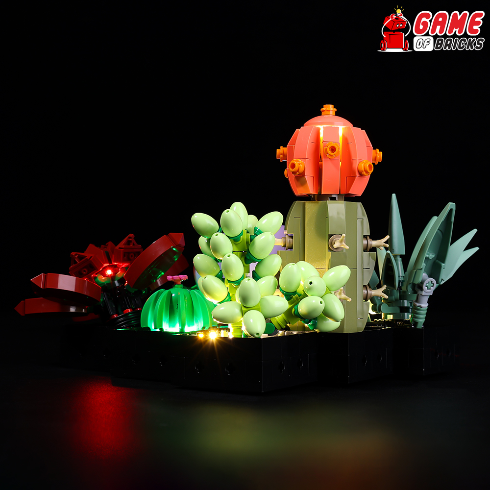 lego succulents 10309 plant decor LEGO® Succulents 10309 Light Kit