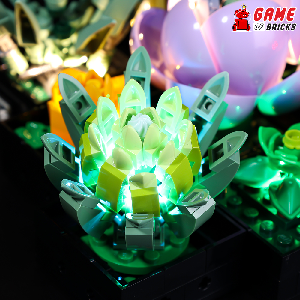 lego succulents 10309 plant decor LEGO® Succulents 10309 Light Kit
