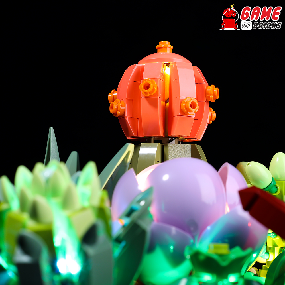 lego succulents 10309 plant decor LEGO® Succulents 10309 Light Kit
